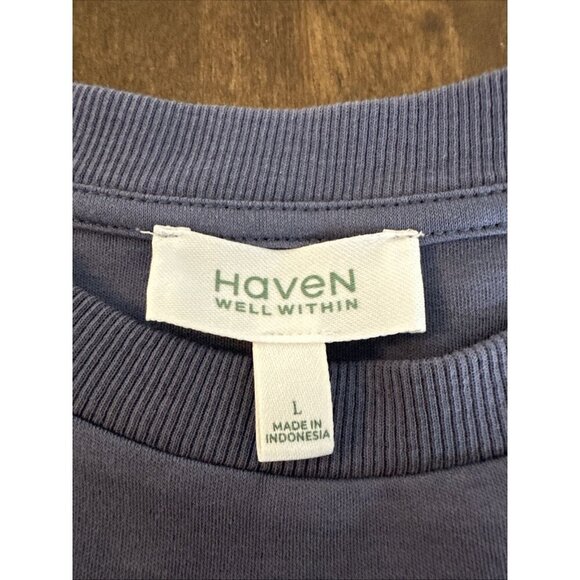 Haven Well Within Top Womens Tank Blue Minamalist Boho Lagenlook‎ Sustainable - Picture 2 of 9